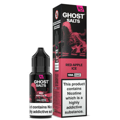 Ghost Salts Red Apple Ice Vapes Bars E-Liquid 10ml