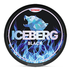 Black Ultra Nicotine Pouches by Ice Berg 150mg/g - Click & Vape