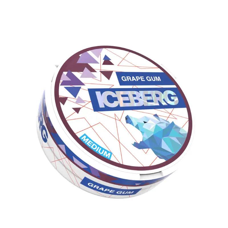 Grape Gum Nicotine Pouches Light by Ice Berg 20mg/g - Click & Vape