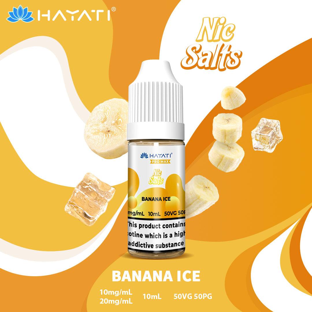 HAYATI Crystal Pro Max Nic Salts 10ml BANANA ICE - Click & Vape