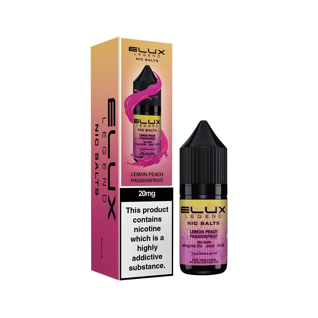 Lemon Peach Passionfruit Nic Salt E - Liquid by Elux Legend - Power Vape Shop
