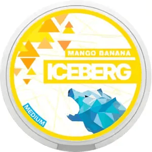 Mango Banana Light Nicotine Pouches by Ice Berg 20mg/g - Click & Vape