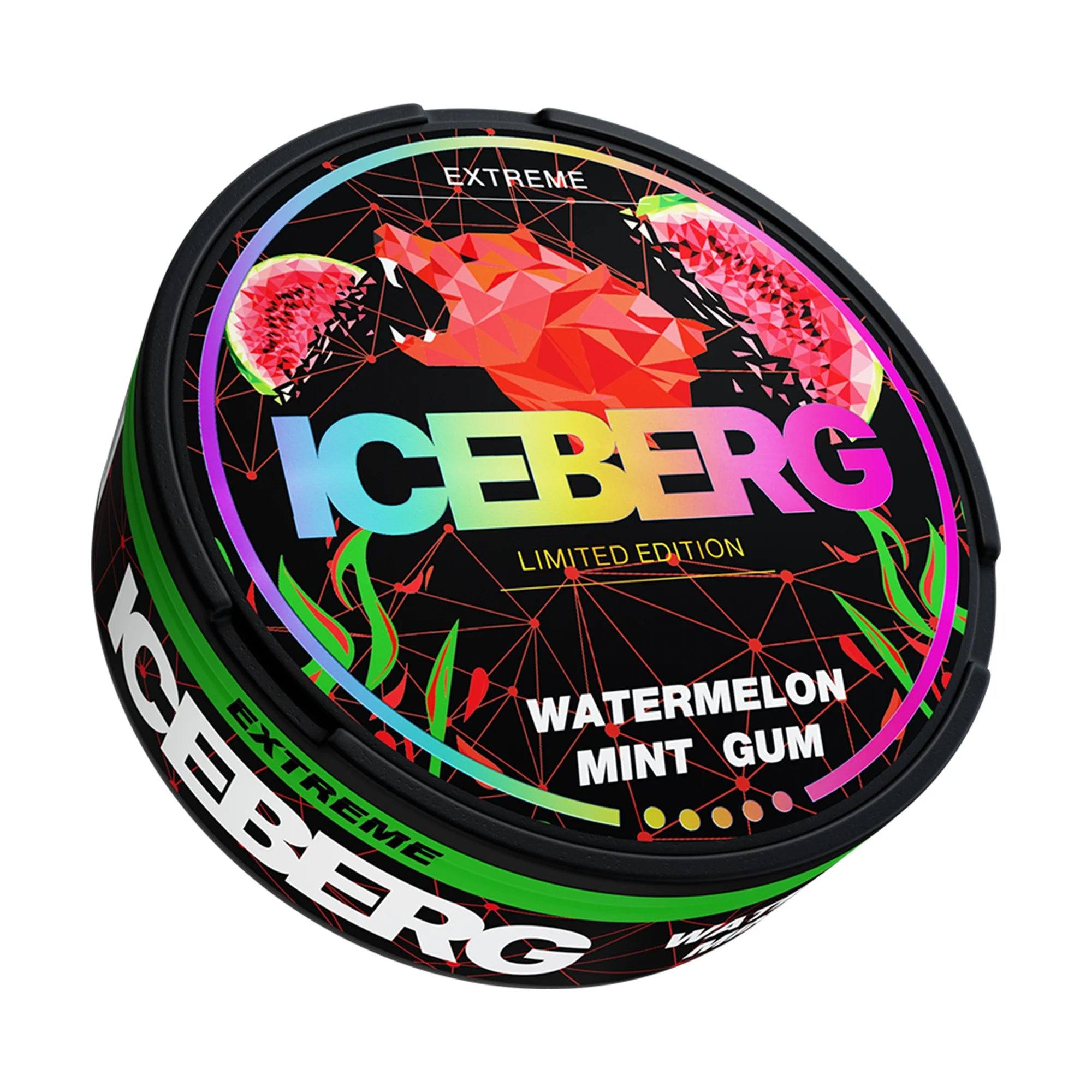 Watermelon Mint Gum Limited Edition Nicotine Pouch by Ice Berg 150mg/g - Click & Vape