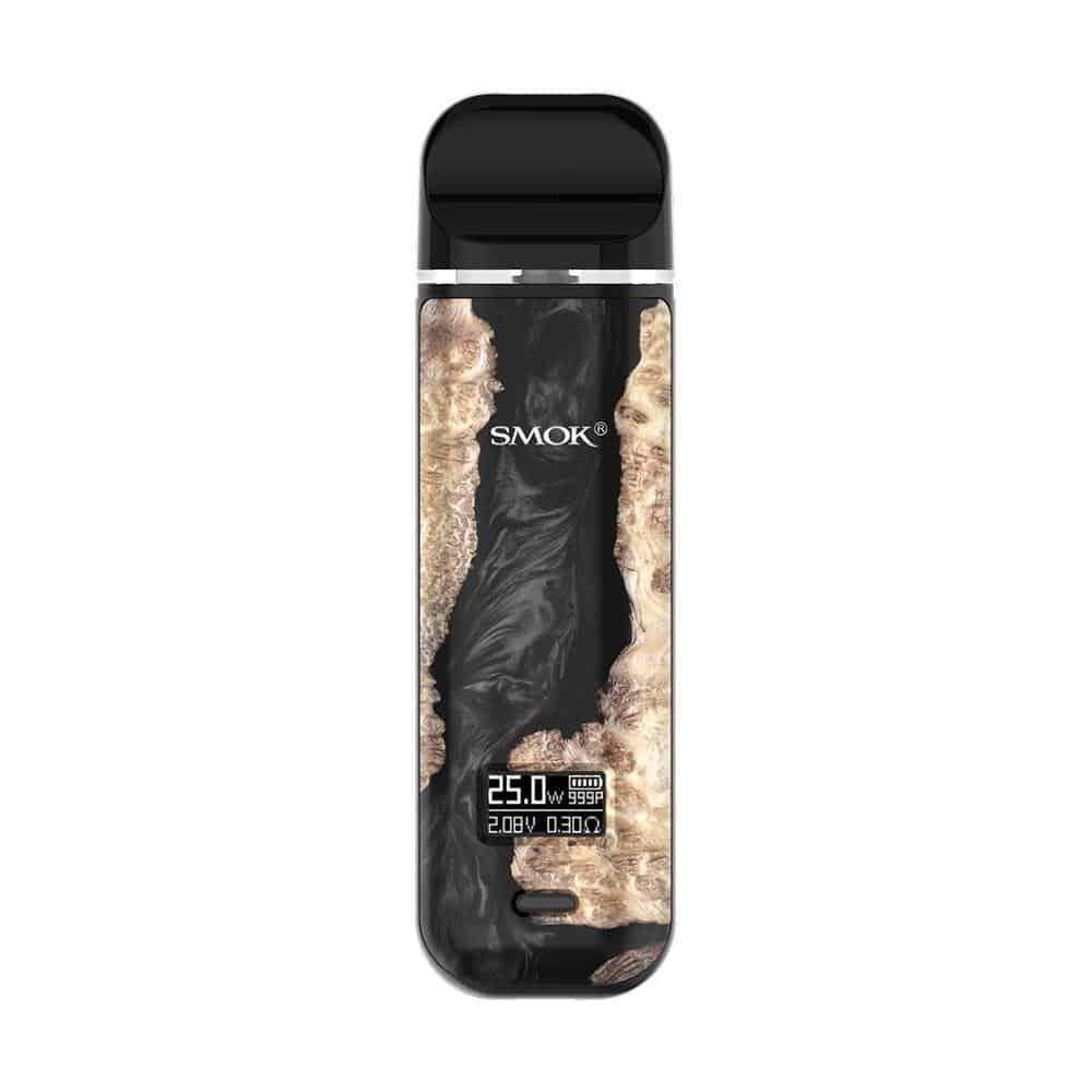 SMOKE NOVO X BLACK STABILIZING WOOD - Click & Vape