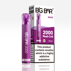 Big Bar 2000 Disposable Vape Kit Grape