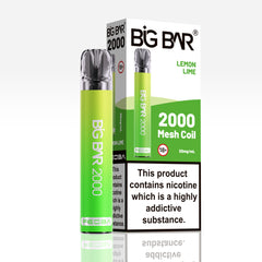 Big Bar 2000 Disposable Vape Kit Lemon Lime