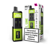 Load image into Gallery viewer, ANGEL 2400 4-in-1 L. Lime - Click &amp; Vape