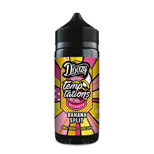 Doozy Temptations E Liquid - Banana Split - 100ml - Click & Vape