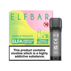 ELF BAR ELFA PRE-FILLED PODS (PACK OF 2) - Apple Peach - Click & Vape