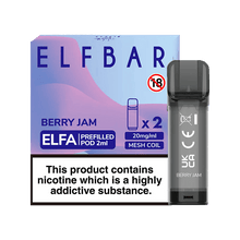 Load image into Gallery viewer, ELF BAR ELFA PRE-FILLED PODS (PACK OF 2) - Berry Jam - Click &amp; Vape