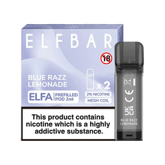 ELF BAR ELFA PRE-FILLED PODS (PACK OF 2) - Blue Razz Lemonade - Click & Vape