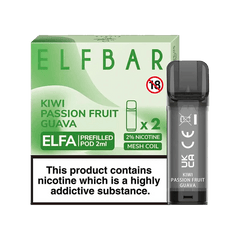 ELF BAR ELFA PRE-FILLED PODS (PACK OF 2) - Kiwi Passionfruit Guava - Click & Vape