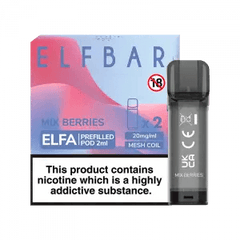 ELF BAR ELFA PRE-FILLED PODS (PACK OF 2) - Mix Berries - Click & Vape