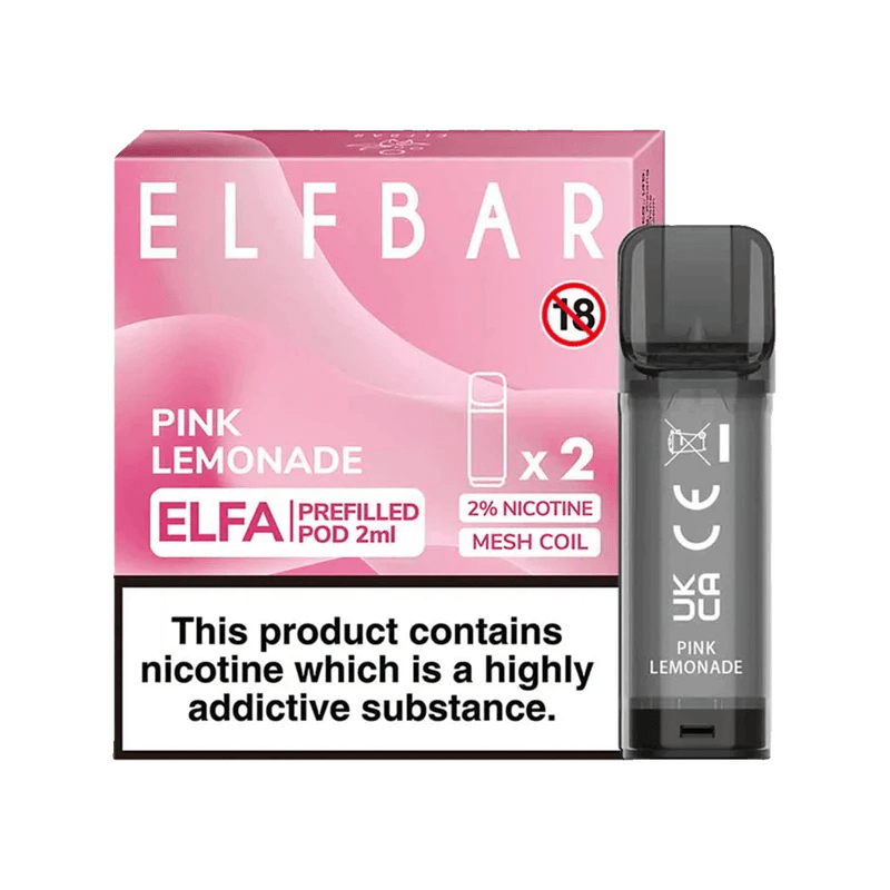 ELF BAR ELFA PRE-FILLED PODS (PACK OF 2) - Pink Lemonade - Click & Vape