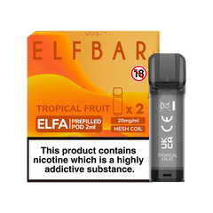 ELF BAR ELFA PRE-FILLED PODS (PACK OF 2) - Tropical Fruit - Click & Vape