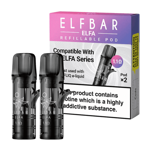 Elfbar Elfa Refillable Empty Pod - Click & Vape 800