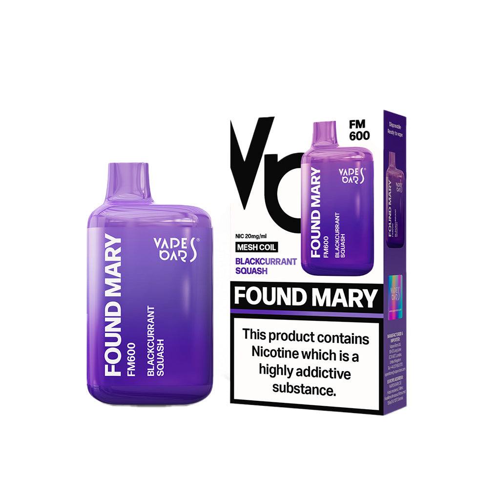 Found Mary FM600 Blackcurrant Squash Disposable Vape – Click & Vape