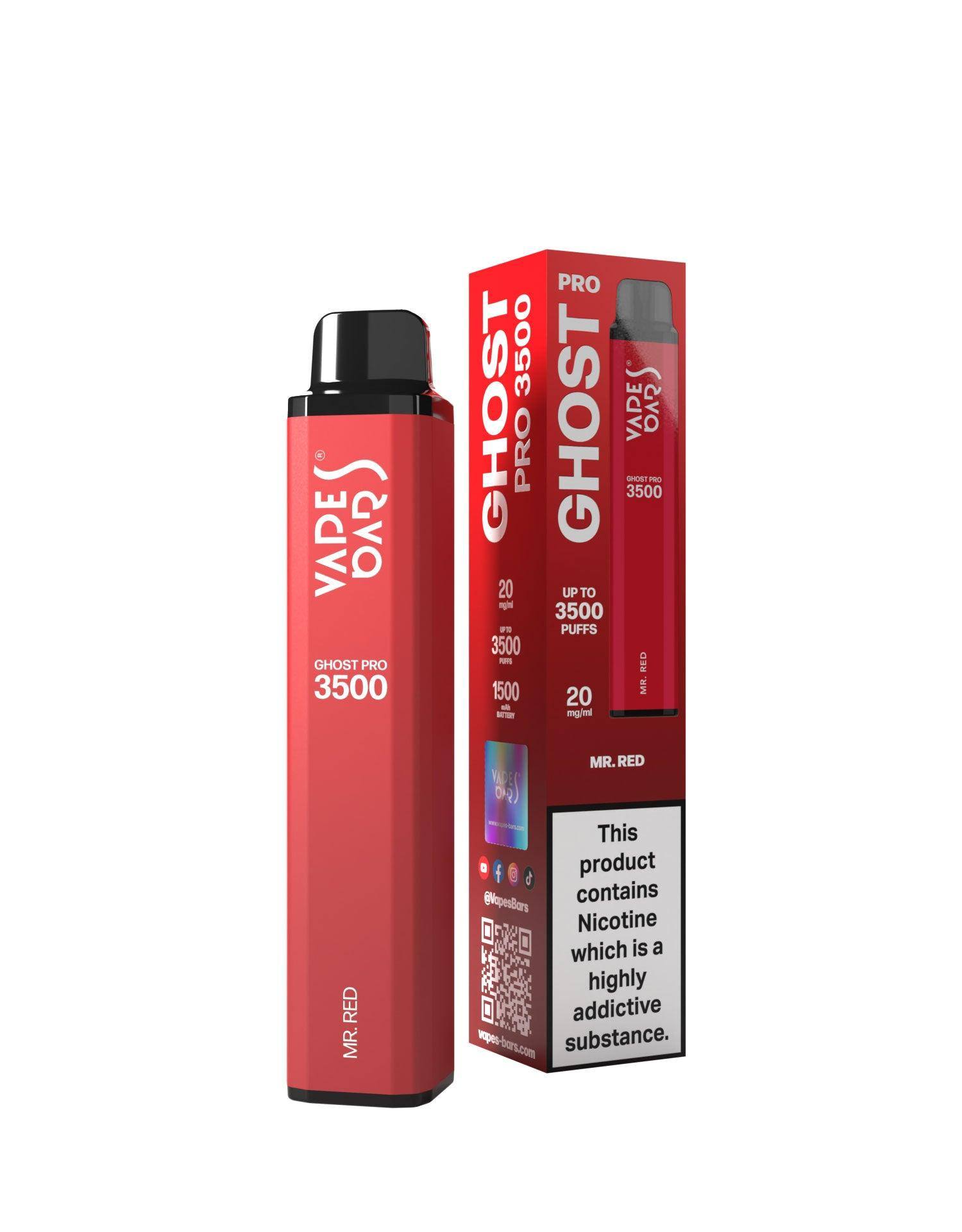 Ghost Pro 3500 Mr Red 20MG - Click & Vape