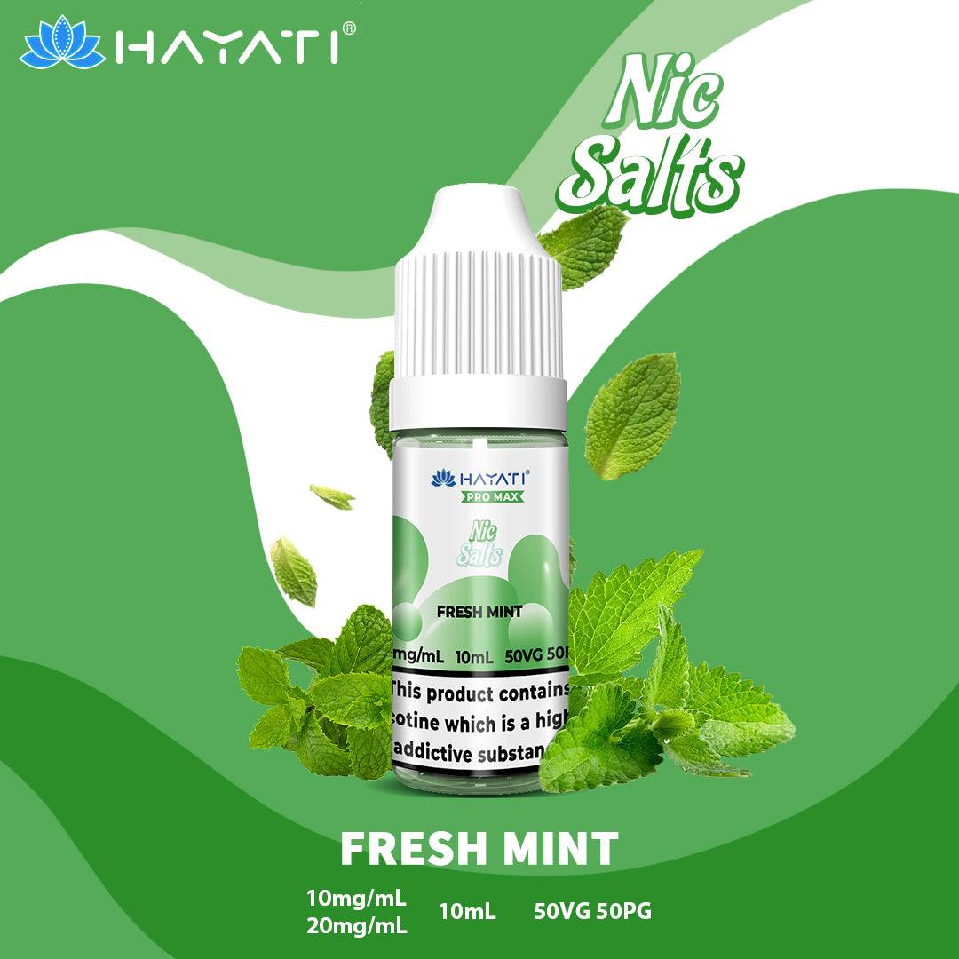 HAYATI Crystal Pro Max Nic Salts 10ml FRESH MINT - Click & Vape