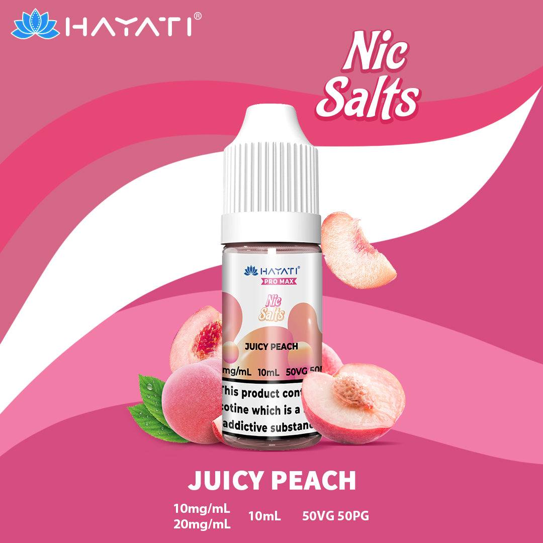 HAYATI Crystal Pro Max Nic Salts 10ml JUICE PEACH - Click & Vape