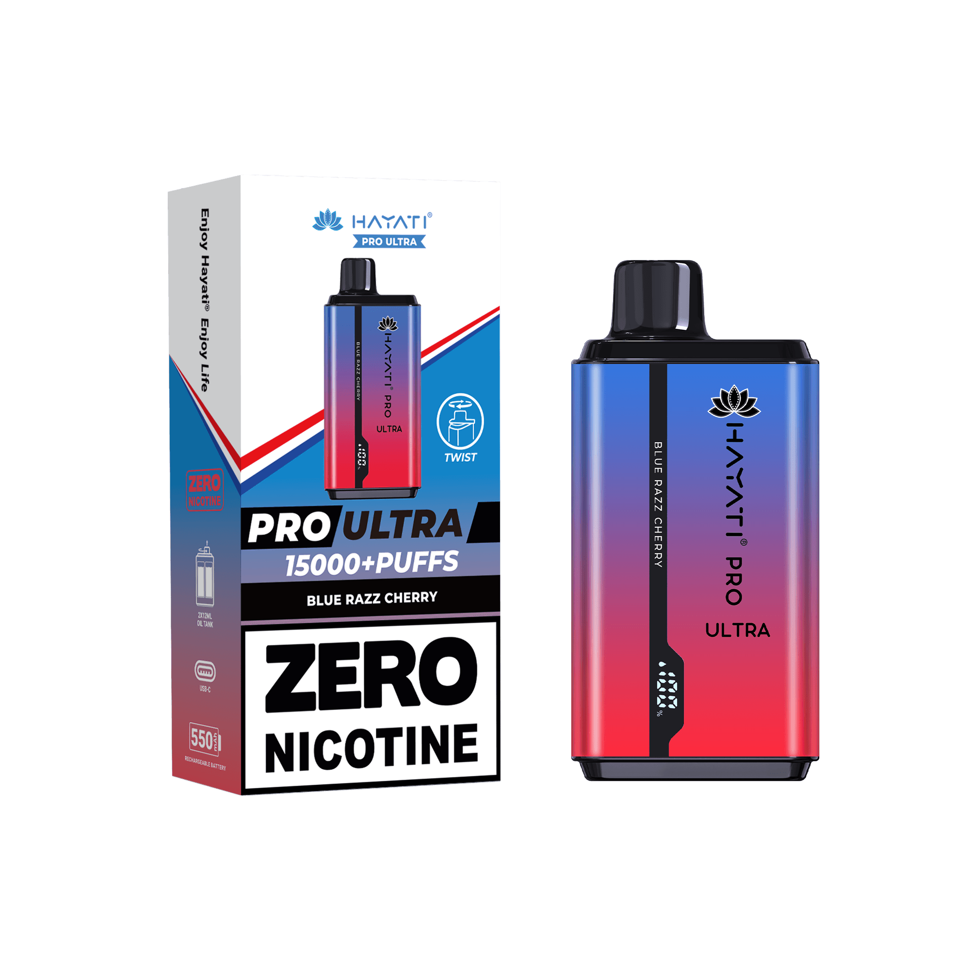 Hayati Pro Ultra Blue Razz Cherry0mg - Click & Vape