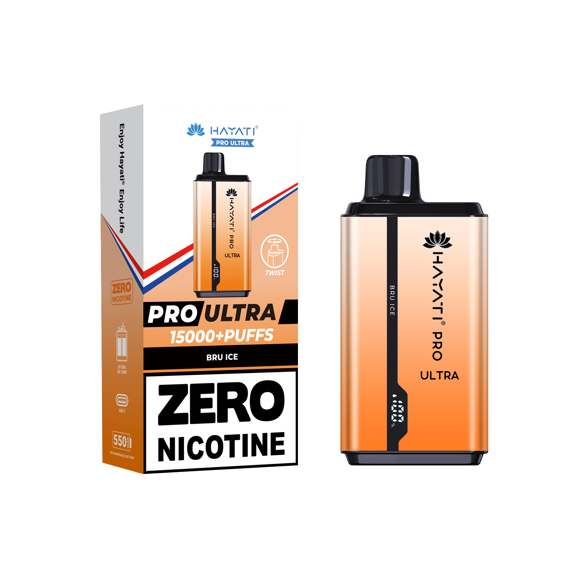 Hayati Pro Ultra Bru Ice 0mg - Click & Vape