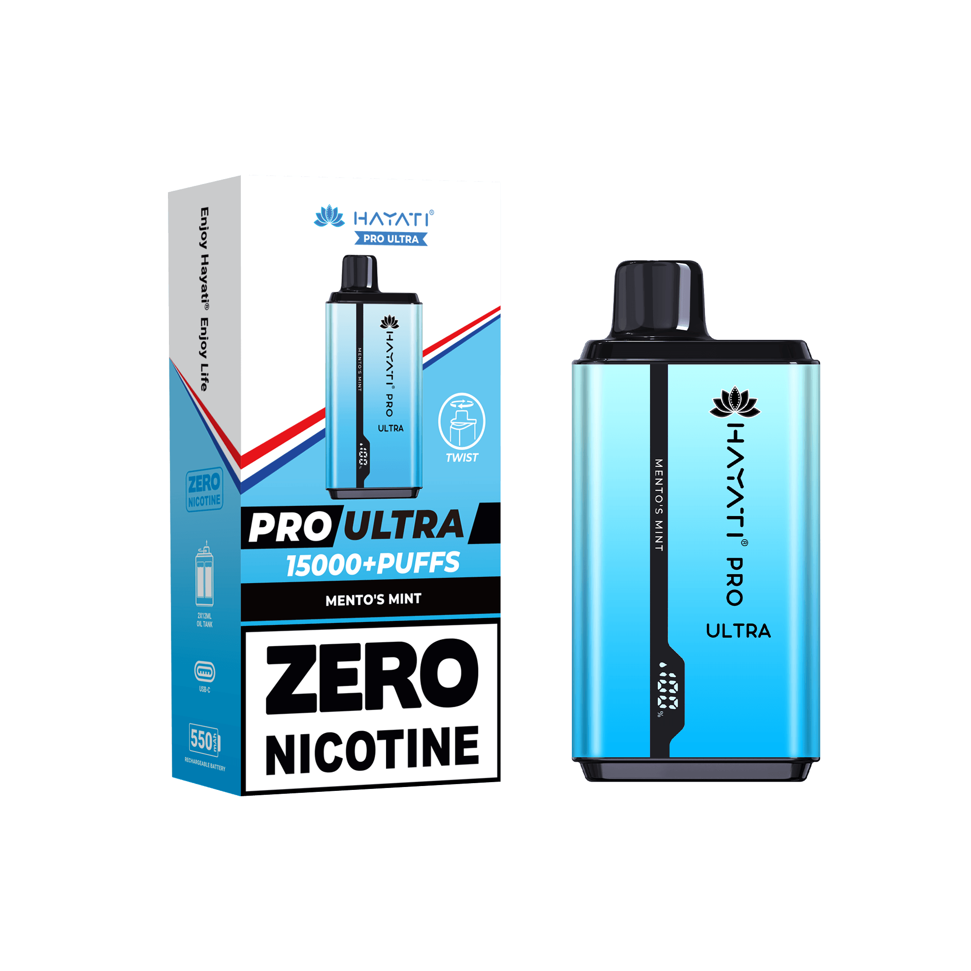 Hayati Pro Ultra Mento's Mint 0mg - Click & Vape