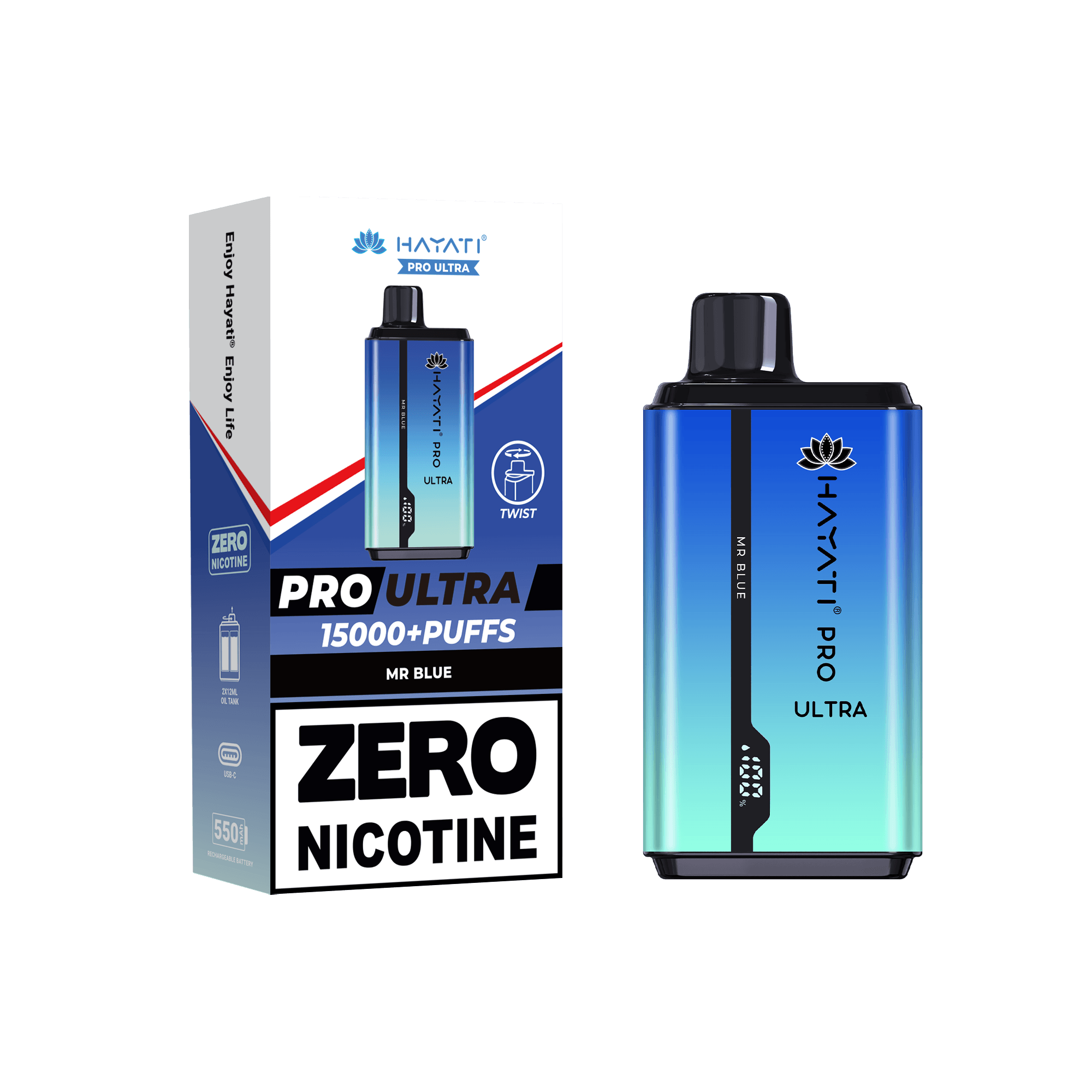 Hayati Pro Ultra Mr Blue 0mg - Click & Vape