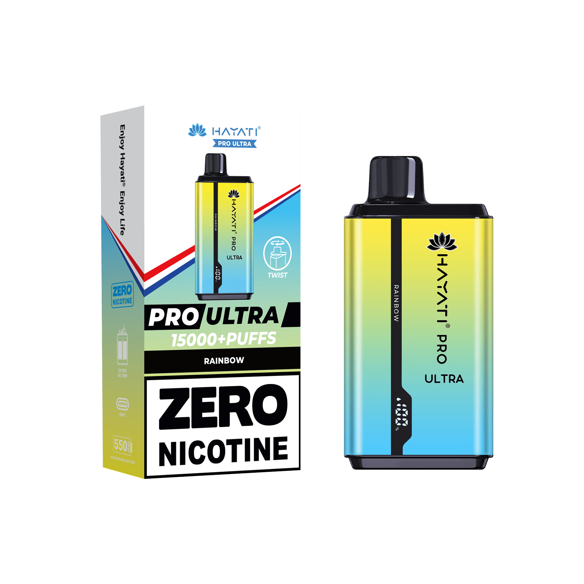 Hayati Pro Ultra Rainbow 0mg - Click & Vape