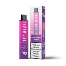 Load image into Gallery viewer, Lady Mary Disposable Vape Blackcurrant Squash 20mg - Click &amp; Vape