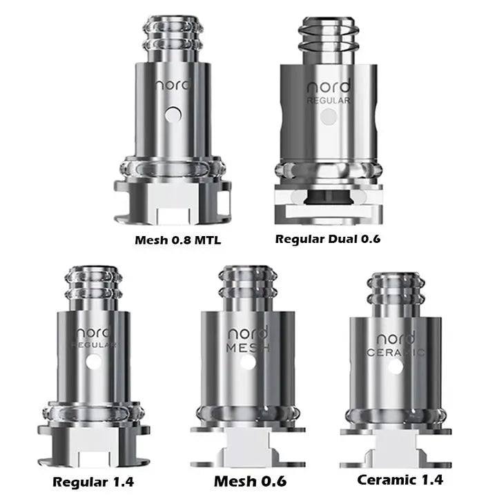 SMOK Nord Replacement Coils - Regular | Ceramic | Mesh | Mesh-MTL - Pack of 5 - Click & Vape