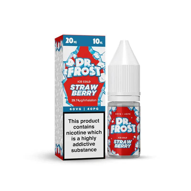 Strawberry Ice Nic Salt E-Liquid by Dr Frost 10ml - Click & Vape