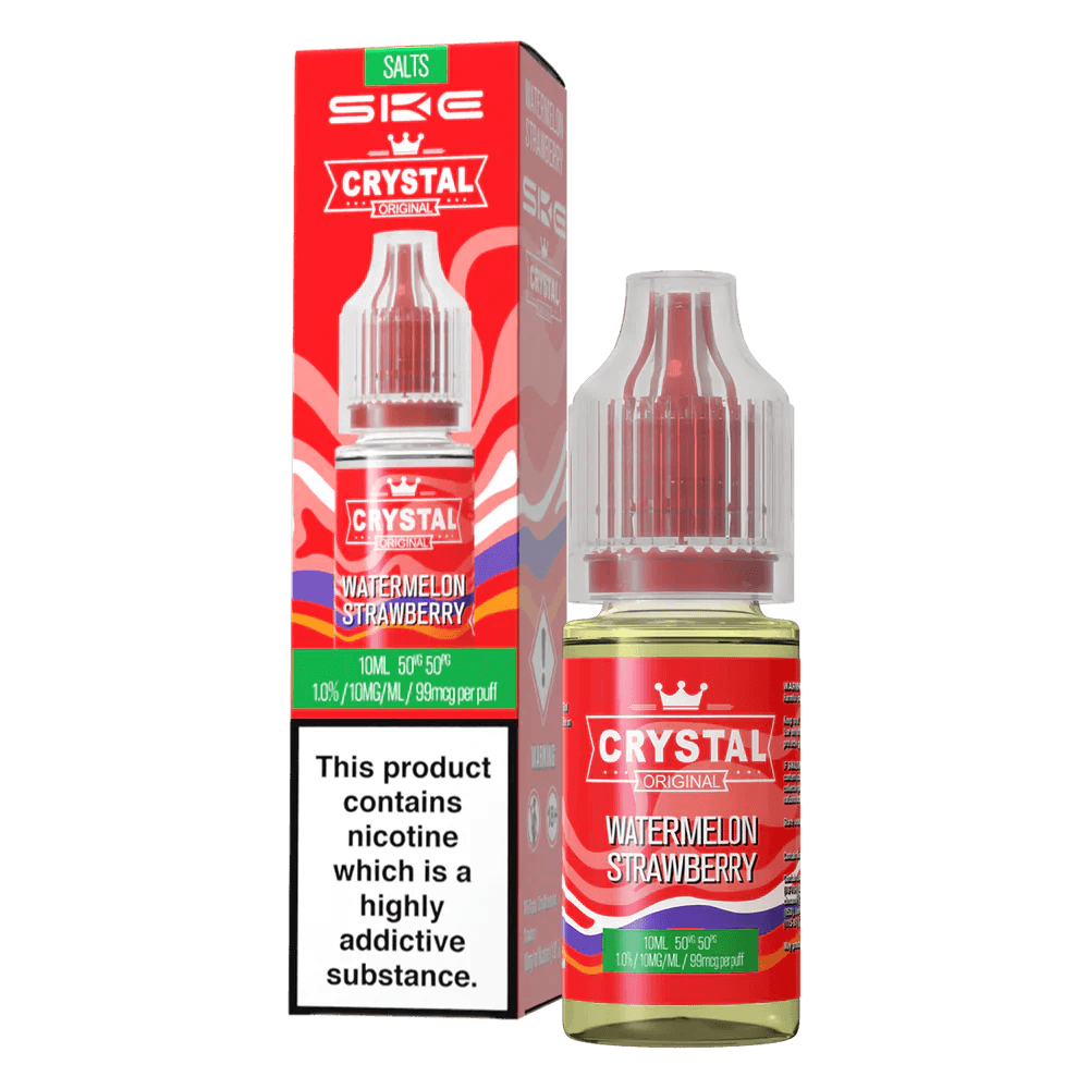 Watermelon Strawberry Nic Salt E-Liquid by SKE Crystal Original 10ml - Click & Vape