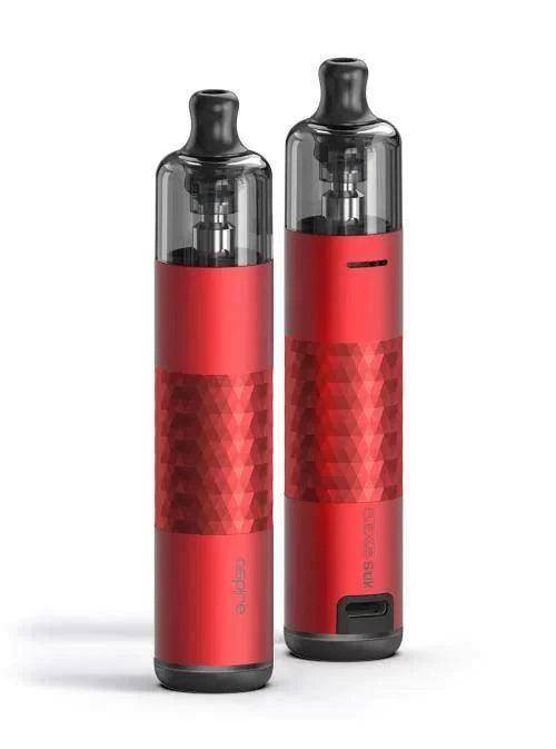 Aspire Flexus Stik Pod Red (Diamond Knurling) - Click & Vape