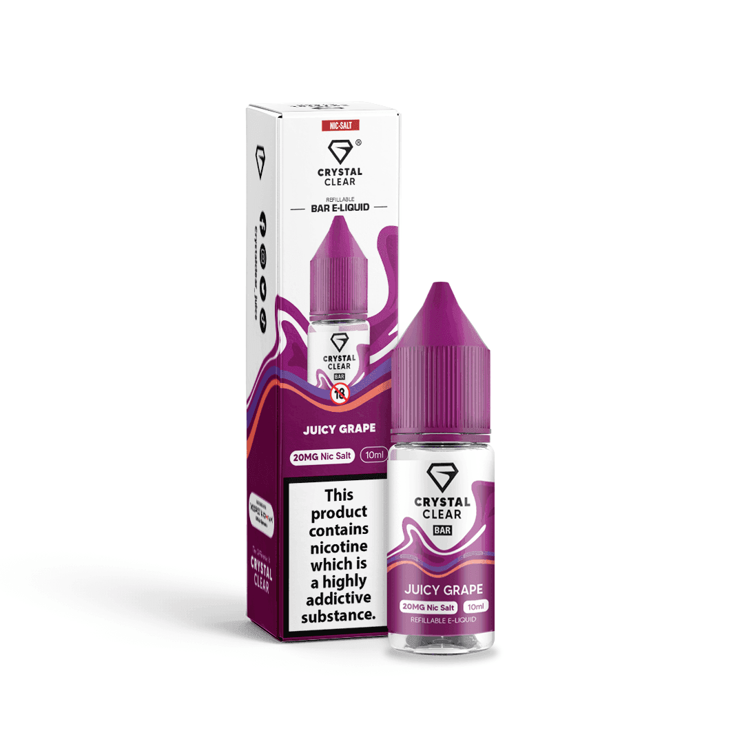 Crystal Clear Bar Salts - Juicy Grape 10ML - Click & Vape