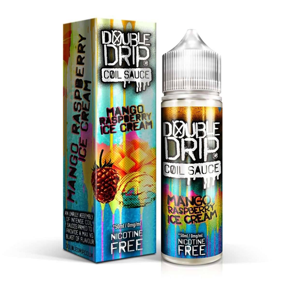 Double Drip E Liquid - Mango Raspberry Ice Cream - 50ml - Click & Vape