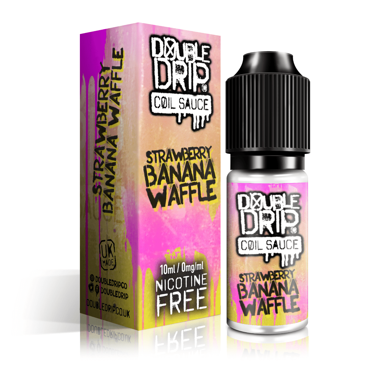 Double Drip E Liquid - Strawberry Banana Waffle - 10ml - Click & Vape