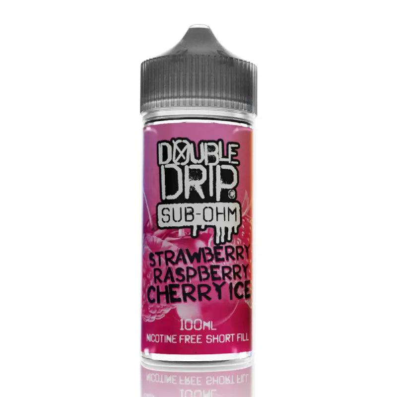 Double Drip E liquid - Strawberry Raspberry Cherry Ice - 100ml - Click & Vape