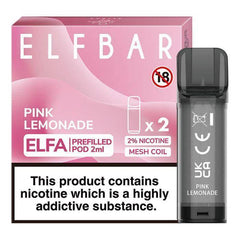 Elfbar Elfa Pre-Filled Pod Pink Lemonade - Click & Vape