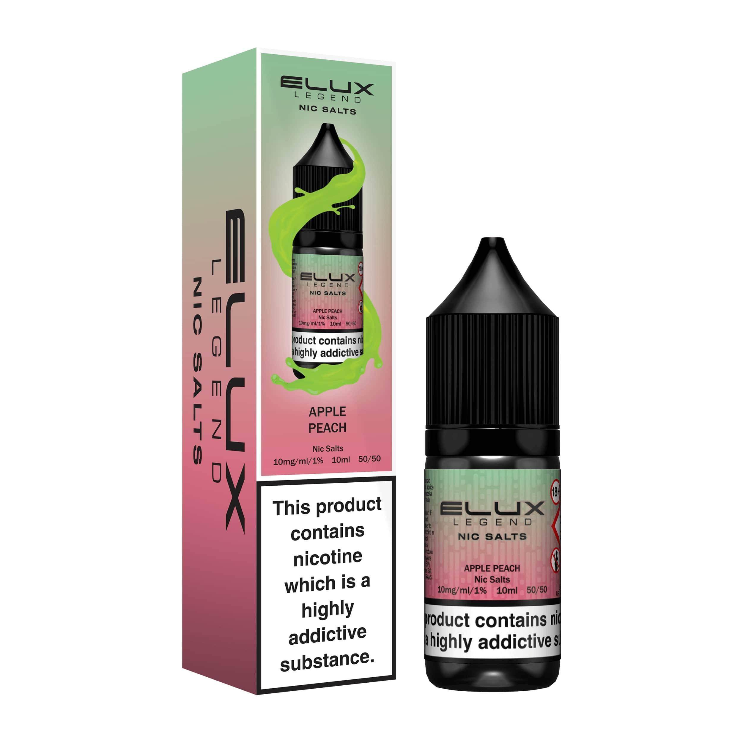 Elux Legend Nic Salt SALT APPLE PEACH 10ML - Click & Vape