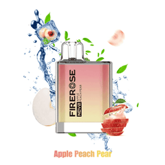 FIREROSE NOVA 600 APPLE PEACH PEAR Disposable Vape - Click & Vape