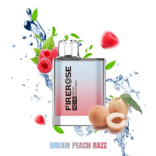 FIREROSE NOVA 600 DREAM PEACH RAZZ Disposable Vape - Click & Vape