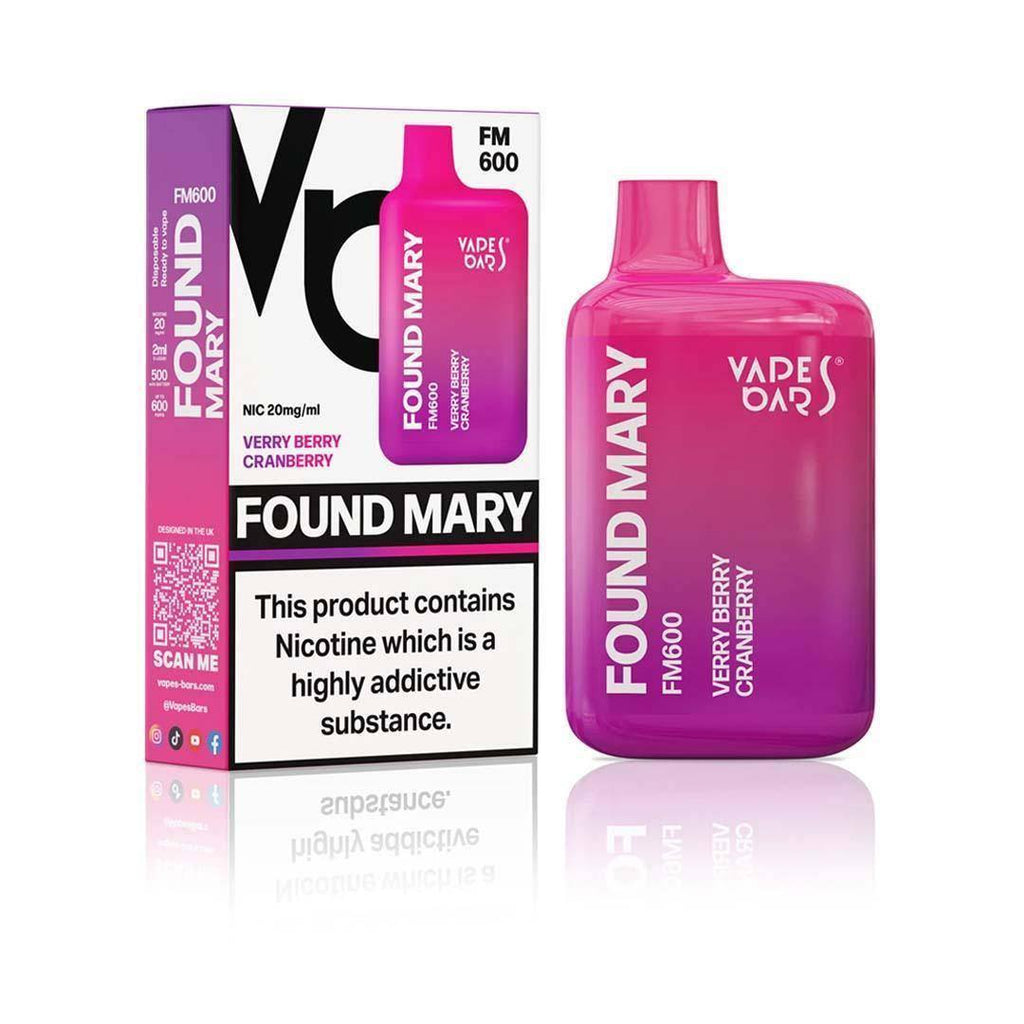  Found Mary FM600 Verry Berry Cranberry Disposable Vape