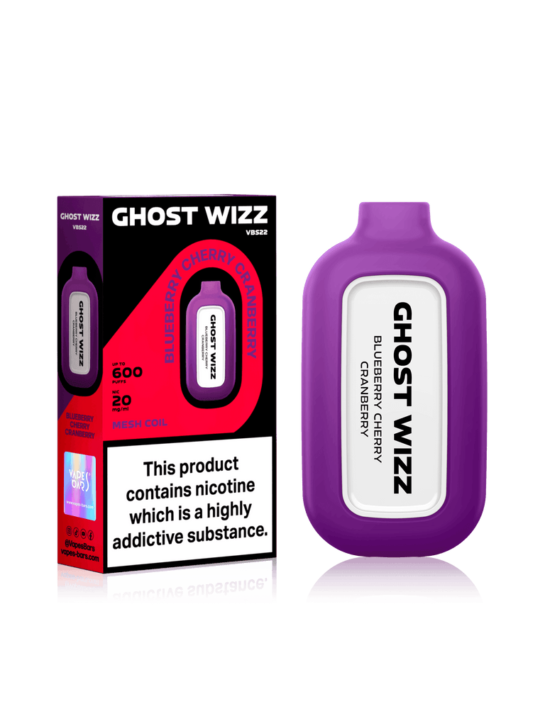  GHOST WIZZ BLUEBERRY CHERRY CRANBERRY Disposable Vape