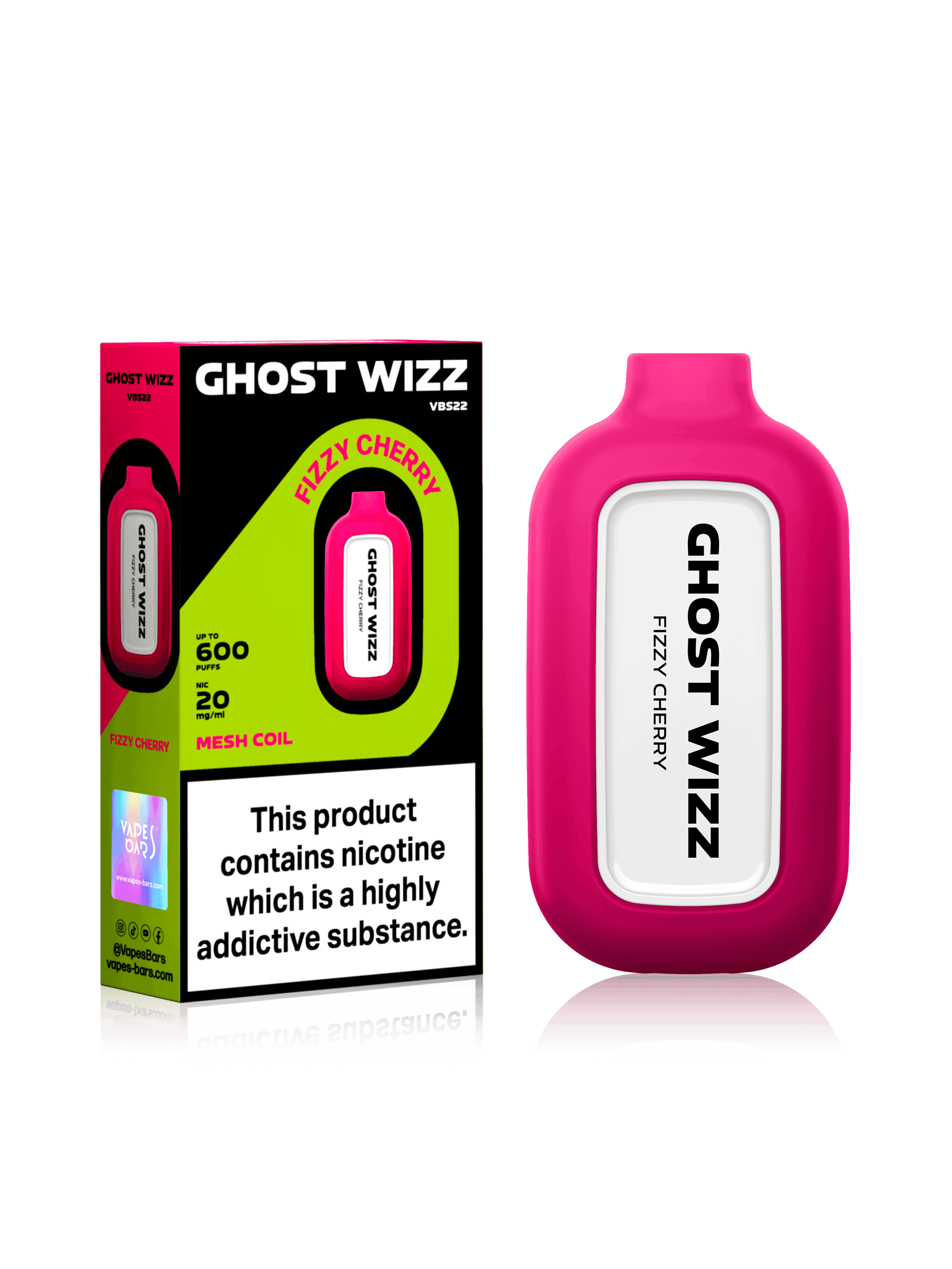 GHOST WIZZ FIZZY CHERRY Disposable Vape - Click & Vape