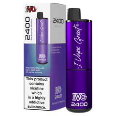 IVG 2400 BLACKCURRANT MENTHOL Disposable Vape - Click & Vape