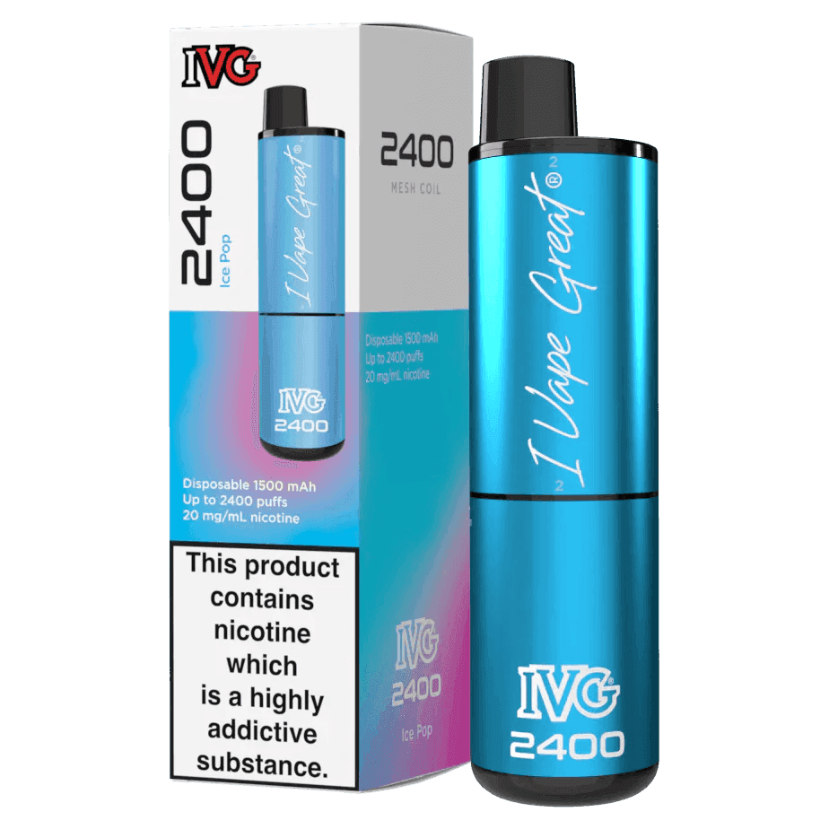 IVG 2400 ICE POP Disposable Vape - Click & Vape