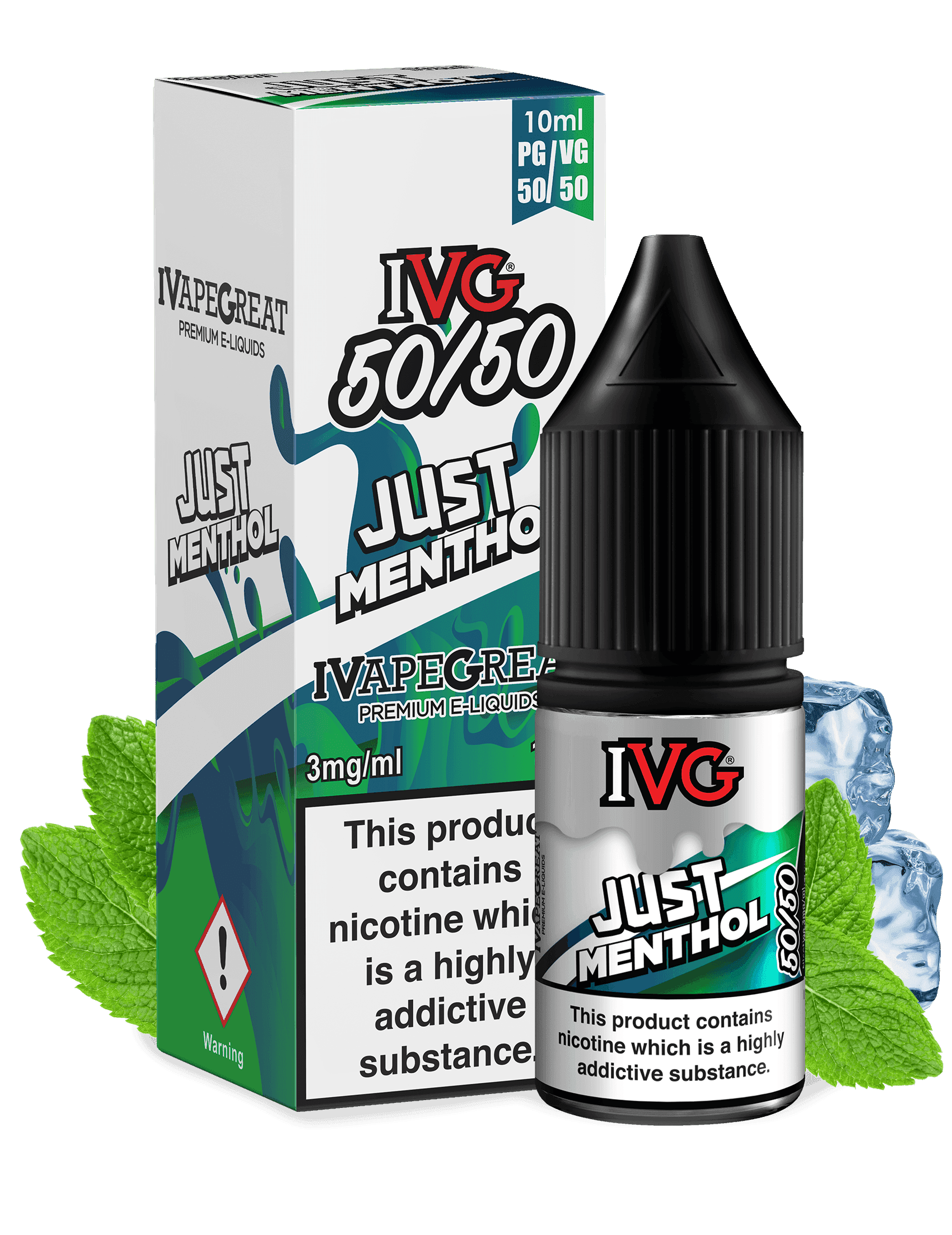 IVG Just Menthol 50/50 10ML - Click & Vape