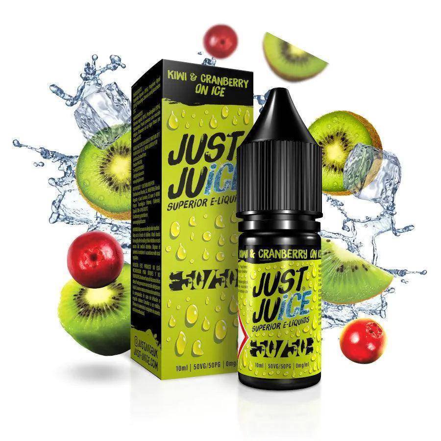 JUST JUICE 50/50 KIWI CRANBERRY ON ICE - Click & Vape