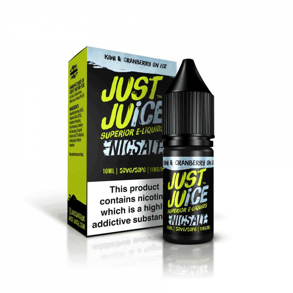 Just Juice Nic Salt - Kiwi & Cranberry on ice - 10ml - Click & Vape